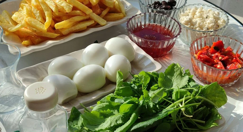 Healthy meal with simple sides