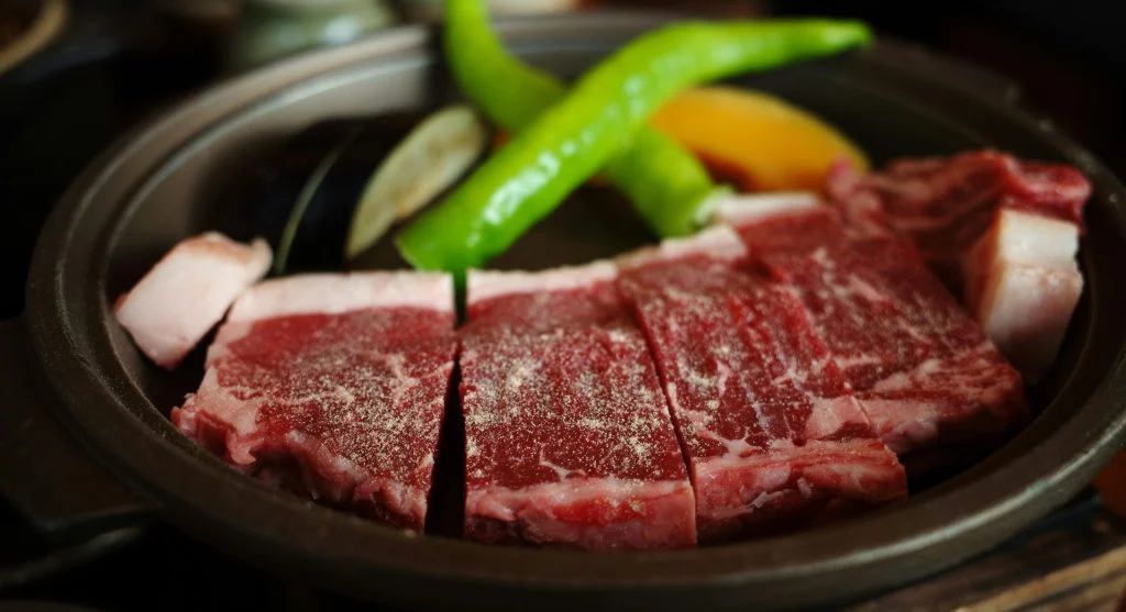 Family style meal with flexible protein and shared meal parts