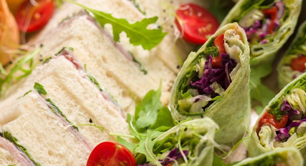 One steady food like a wrap can give a light lunch more structure and better staying power
