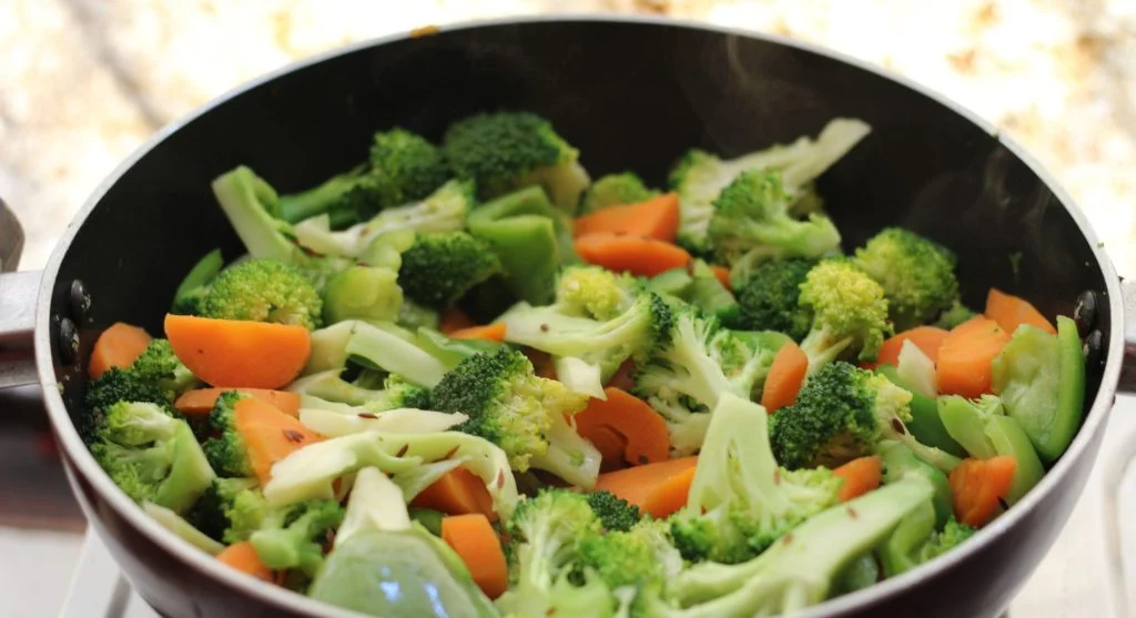 frozen vegetables in stir-fry